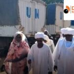 The first convoy of humanitarian aid arrives for those affected by the war and the displaced people of Laqwa in Kadugli