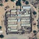 An aerial image of Dagris Prison, provided by the Justice Committee, which documented dire conditions inside the facility amid unprecedented overcrowding and serious violations.